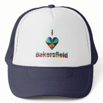 Bakersfield -- Blue Green & Burgundy Mesh Hat
