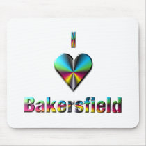Bakersfield -- Blue Green & Burgundy Mouse Pad