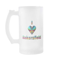 Bakersfield -- Blue Green & Burgundy Mug