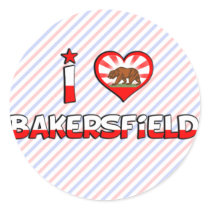 Bakersfield, CA Round Sticker