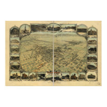 Bakersfield California 1901 Panoramic Map posters by terraprints_classic Bakersfield California 1901 Panoramic Map posters
