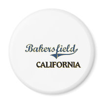 Bakersfield California City Classic Fridge Magnet