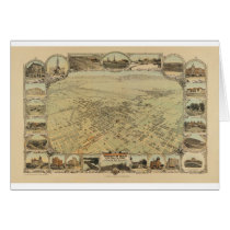 Bakersfield California in 1901 Greeting Card
