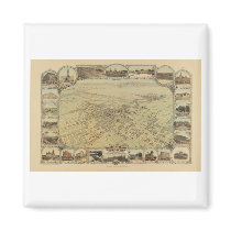 Bakersfield California in 1901 Fridge Magnets