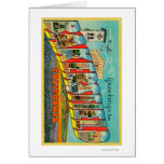 Bakersfield, California - Large Letter Scenes Card