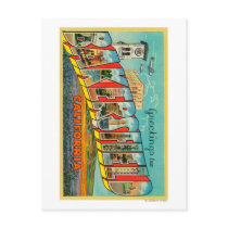 Bakersfield, California - Large Letter Scenes Postcard
