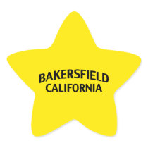 Bakersfield California Star Sticker