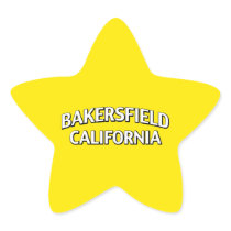 Bakersfield California Star Sticker