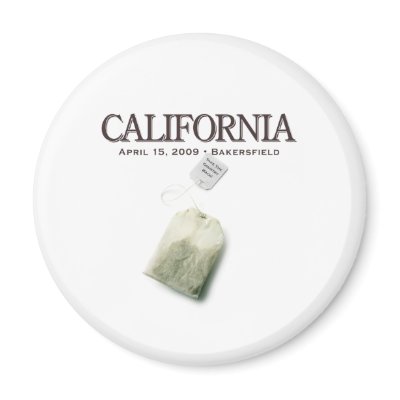 Bakersfield California Tea Party Refrigerator Magnets by MisterRight