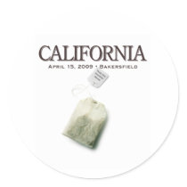 Bakersfield California Tea Party stickers by MisterRight Bakersfield California Tea Party stickers