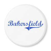 Bakersfield City Classic Fridge Magnet