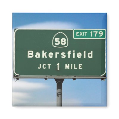 Bakersfield Exit Magnets by PictureThisAndThat