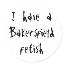 Bakersfield Fetish Round Stickers
