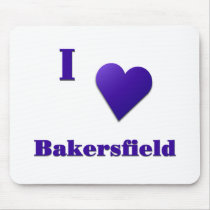 Bakersfield -- Midnight Blue Mousepad