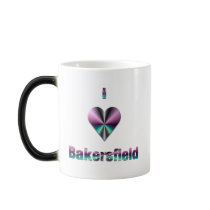 Bakersfield -- Purple & Turquoise Coffee Mugs