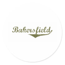 Bakersfield Revolution tee shirts Round Sticker