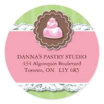 Bakery Address Labels Stickers