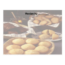 Bakery and Breads Recipe Blank Card Postcard