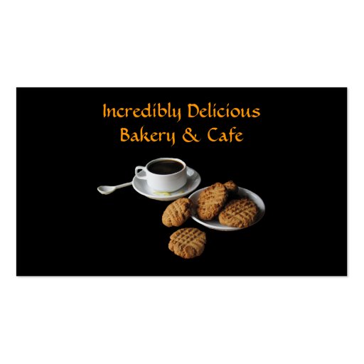 Bakery and Cafe Business Cards (front side)
