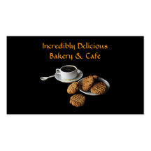 Bakery and Cafe Business Cards