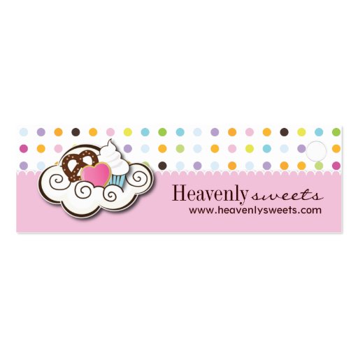 Bakery and Cupcake Packaging Tags Business Card Templates