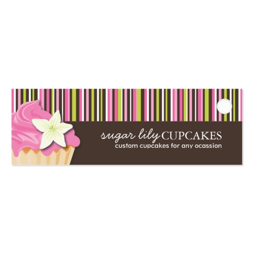 Bakery and Cupcake Packaging Tags Business Card Template