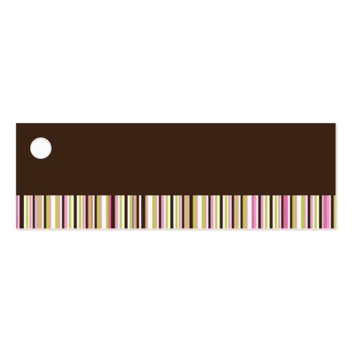 Bakery and Cupcake Packaging Tags Business Card (back side)