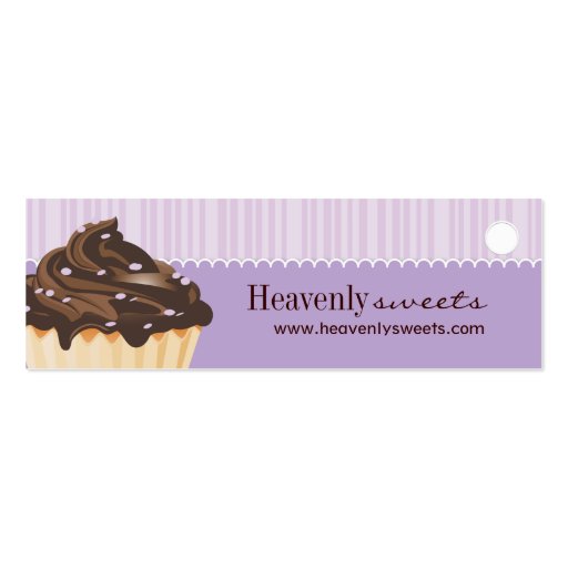 Bakery and Cupcake Packaging Tags Business Card Template (front side)