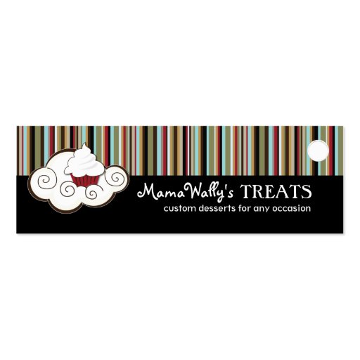 Bakery and Cupcake Packaging Tags Business Card Template