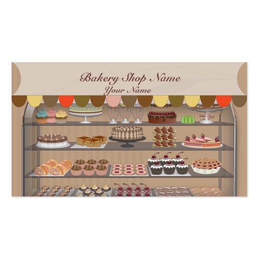 Bakery Biscuit Shop Business Card (front side)