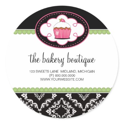 Bakery Boutique Business Stickers by noteworthy