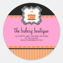 Bakery Boutique Business Stickers