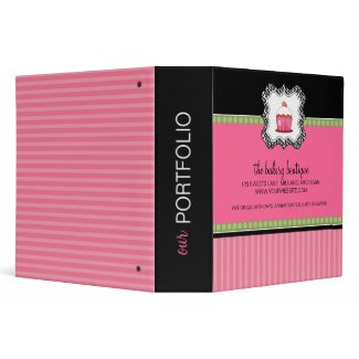 Bakery Boutique Portfolio Binder binder
