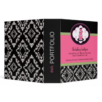 Bakery Boutique Portfolio Binder binder