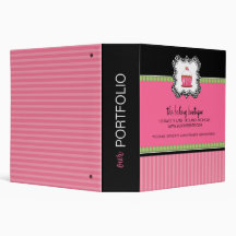 Bakery Boutique Portfolio Binder