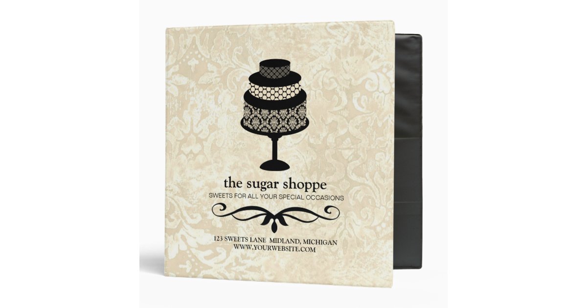 Bakery Boutique Product Portfolio Binder Zazzle