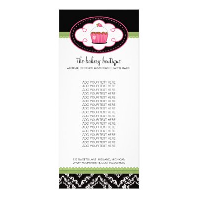 Bakery Boutique Rack Cards by noteworthy