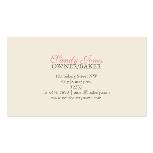 bakery business card (back side)