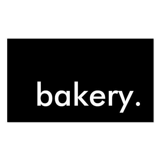 bakery. business card template (front side)