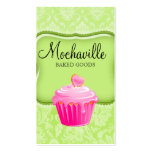 Bakery Business Card Vintage Damask Lime