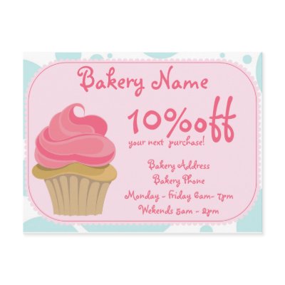 Bakery Business Postcard by paper_robot