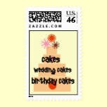 Bakery Cakes Postage Stamp stamps