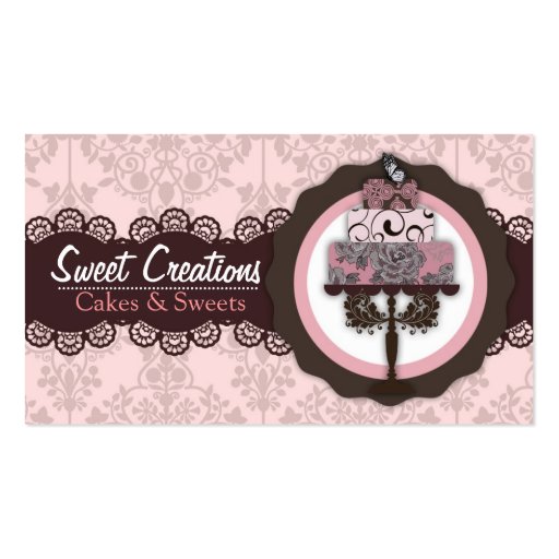 Bakery/Cakes/Sweets Creations Business Card (front side)