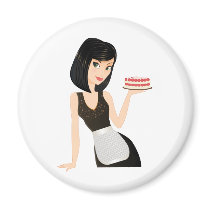 Bakery Chef Refrigerator Magnets