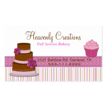 Bakery Cupcake Business Card