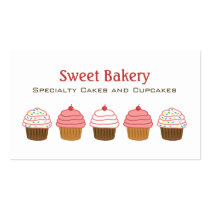 Bakery Cupcake Business Cards business cards