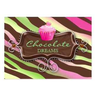 Business Card Maker on Bakery Gift Card Certificate Chocolate Cupcake By Bestcards