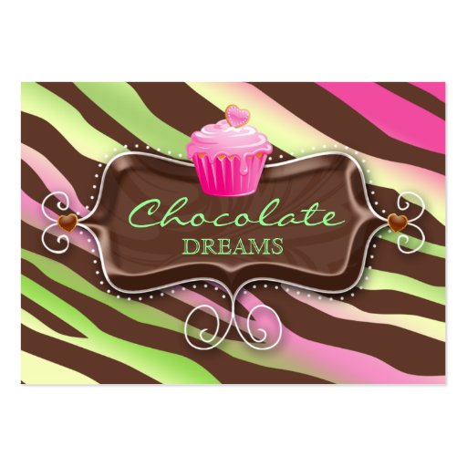 Bakery Gift Card Certificate Chocolate Cupcake Business Cards