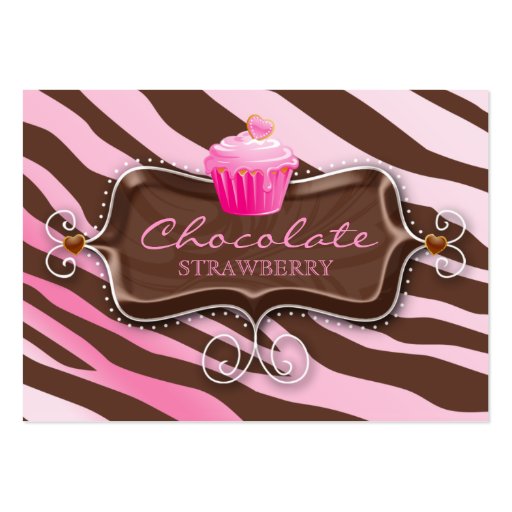 Bakery Gift Certificate Chocolate Cupcake Business Card