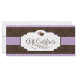 BAKERY GIFT CERTIFICATE CUSTOM RACK CARD